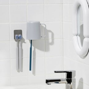 간편 부착 스테인리스 2구 칫솔 걸이 J73N901166200