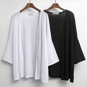 빅사이즈아우터 U979L605 실용적인가오리가디건 NO_P435988423