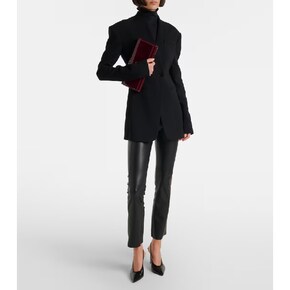 26 FW 월포드 Edie 코팅 크롭 슬림 팬츠 TP569573543