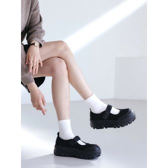 모그어스 Mary Jane Satin Plus Platform Flat_5cm