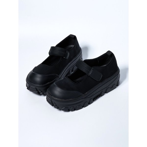 Mary Jane Satin Plus Platform Flat_5cm