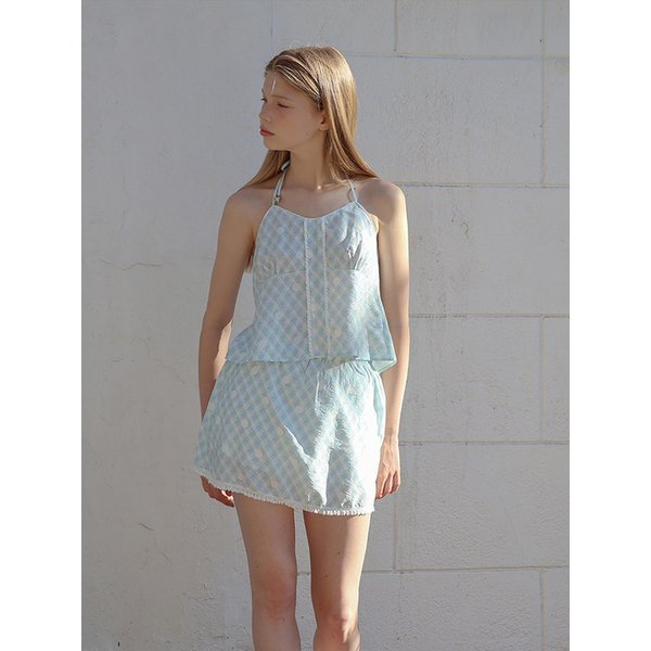 MIXED PATTERN SKIRT_BABY BLUE