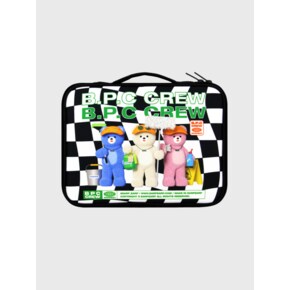 CHECKER BOARD BPC CREW-BLACK/WHITE(11인치 북파우치)