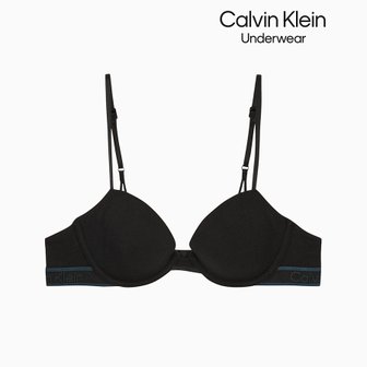 Calvin Klein Underwear 여성 토널 로고 코튼 AF 데미 브라 QF7948AD-UB1