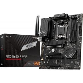 MSI 메인보드 PRO B650-P WIFI AMD Ryzen 7000 시리즈(AM5) 대응 B650 칩셋 탑재 ATX MB5910