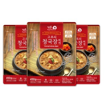 피아골미선씨 구수한 감칠맛 청국장찌개 450g x 3팩