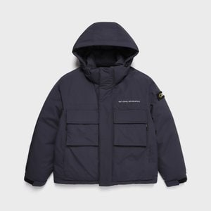 내셔널지오그래픽 [기존가 299000원] N224UDW901 듀공 후드 숏기장 덕 다운 점퍼 DUSTY NAVY