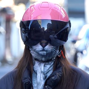 자전거 오토바이 자외선차단 남성 여성 스포츠 마스크 스카프 얼굴가리개 동물시리즈 C73