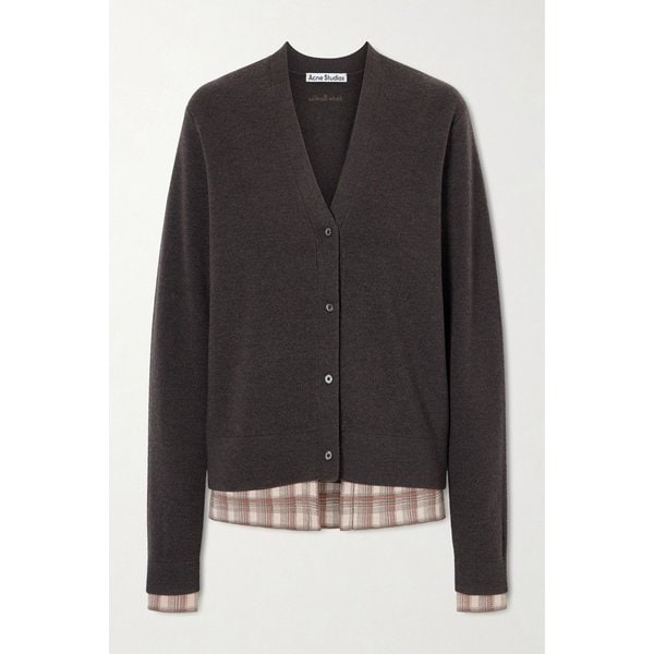 레이어드 자수 울 가디건 46376663162964221