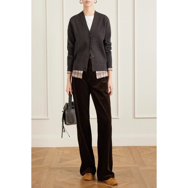 레이어드 자수 울 가디건 46376663162964221