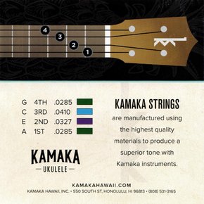 KAMAKA S-3 Tenor 4 Strings 우쿨렐레 현 세트 테너 우쿨렐레용