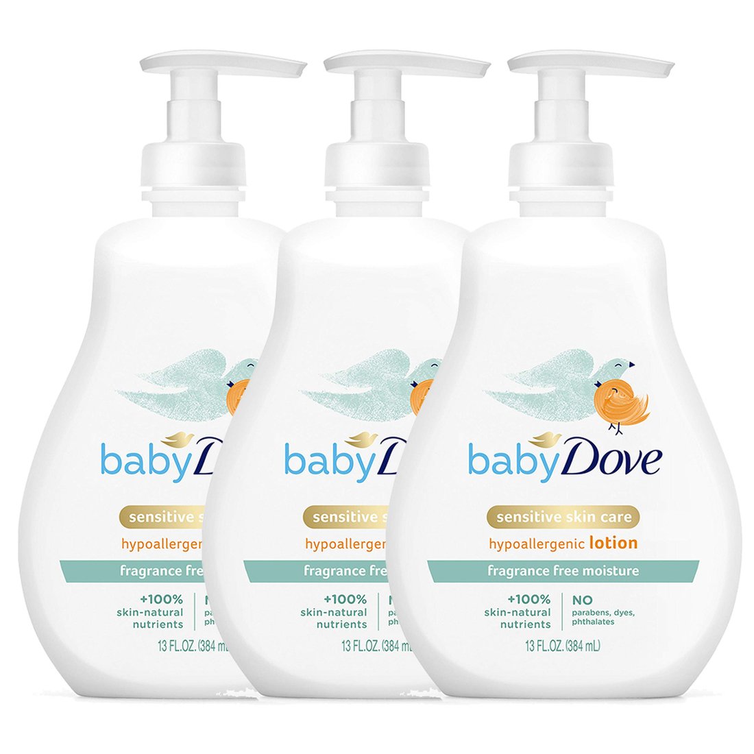 Dove 도브 베이비 센서티브 스킨 케어 바디 로션 무향 384ml 3팩, 믿고 사는 즐거움 SSG.COM