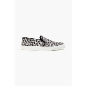 Jacquard slip-on sneakers 블랙 1647597329189561