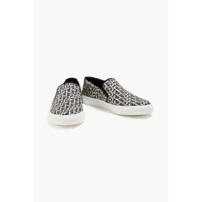 Jacquard slip-on sneakers 블랙 1647597329189561