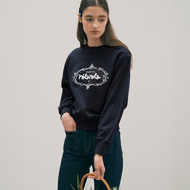 로라로라 VINTAGE LOGO SWEATSHIRT NAVY