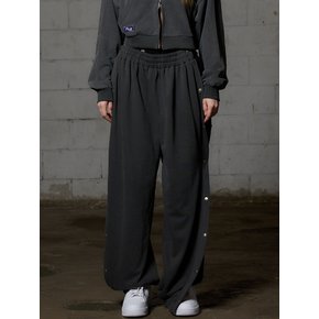 PITA SNAP OFF SWEAT PANTS - CHARCOAL