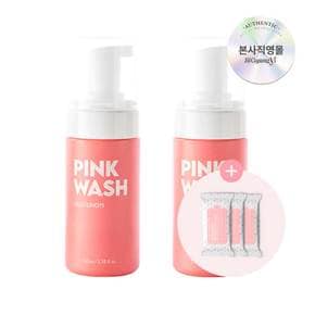 퍼퓸 여성청결제 자몽향 핑크워시 폼 100ml x2개+페미닌 티슈 x2개