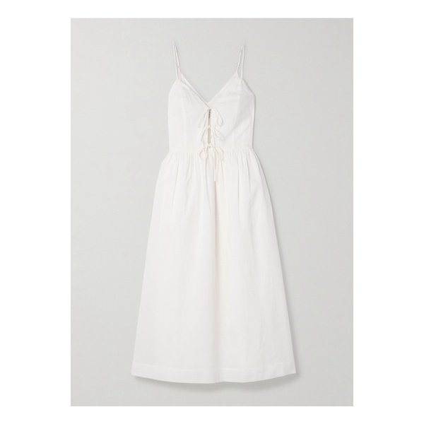 조라 플리츠 코튼 블렌드 미디 원피스 1647597360063120