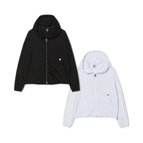여성) 슬럽 투웨이 후드 집업  LW252ZT823