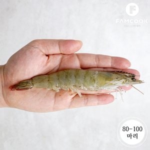 팸쿡 [냉동]흰다리새우 2kg(80-100마리)