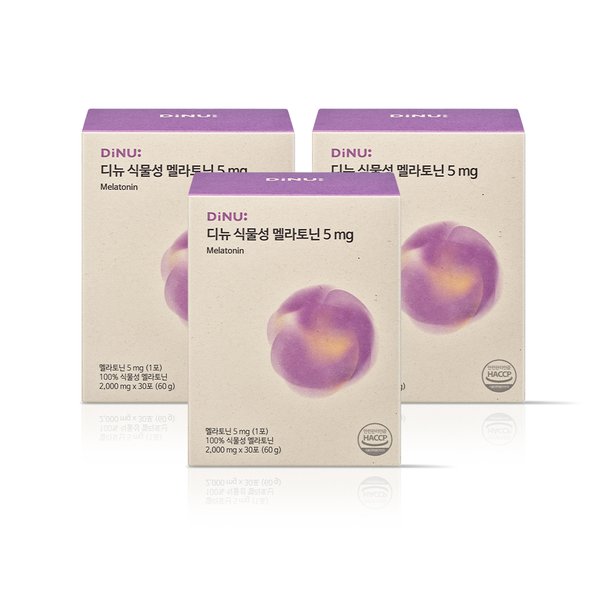 디뉴 식물성 멜라토닌 5mg 2,000mg x 30포(60g) 3개월분