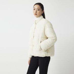 *정상가 79,900원* 여 클라우드 루즈핏 하이넥 숏 푸퍼 점퍼(IVORY / BLACK)