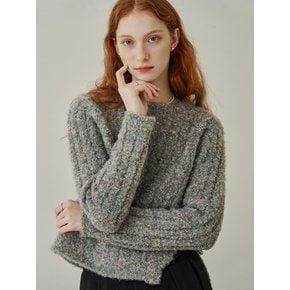 Till diagonal side ribbon knit - mint