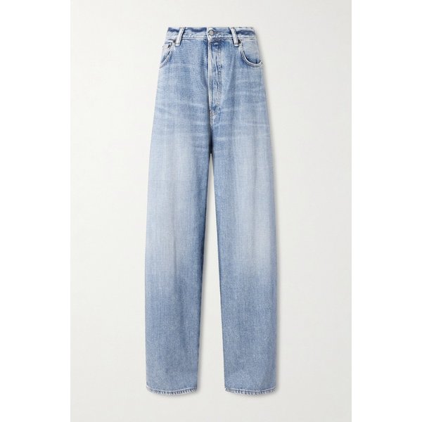 2023 크리스탈 장식 로우라이즈 와이드 팬츠 진 블루 46376663162975967