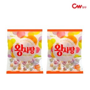 청우 왕사탕 400g 2개 대용량 과일맛 캔디