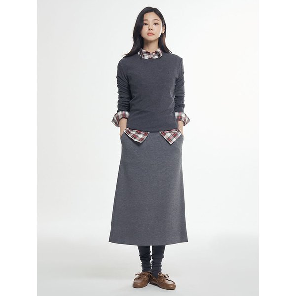 분또 저지 스커트  애쉬 (BF5X27C414)