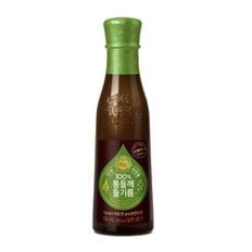 CJ제일제당 백설 100% 통들깨 들기름 160ml 병 x6개