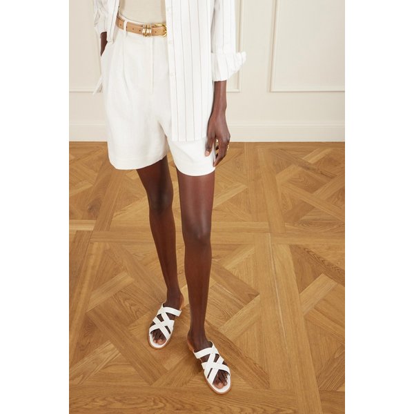 마르비나 가죽 크로스오버 슬리퍼 46376663162937225