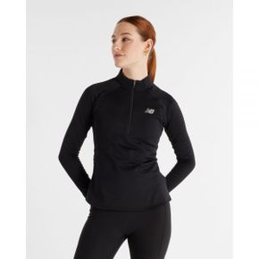 5022418 New Balance Athletics Heat Grid 1/2 Zip - Black