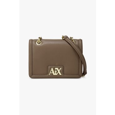 ARMANI EXCHANGE AX여성 로고 클로저 그레이니 스몰 크로스바디백 A424370504세피아