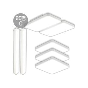 거실등 100W 방등 주방등 LED 전등 50W 엘이디등 세트