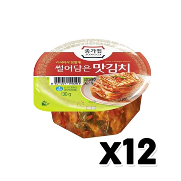  종가집 썰어담은 맛김치 130g x 12개