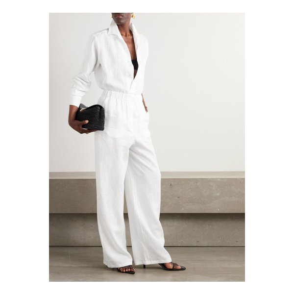 발레리오 리넨 와이드 팬츠 화이트 1647597355226675