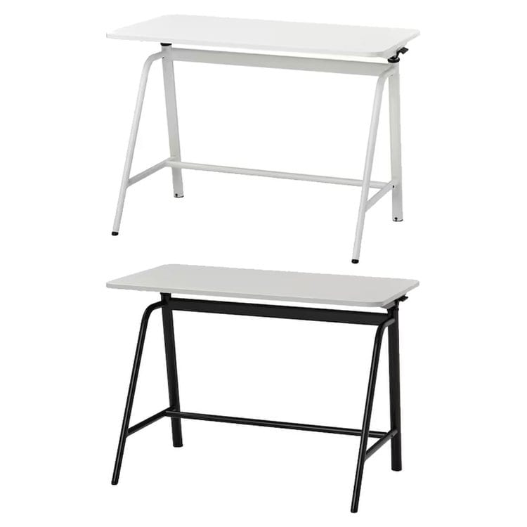 GLADHÖJDEN light grey-anthracite 100x60 cm height adjustable desk