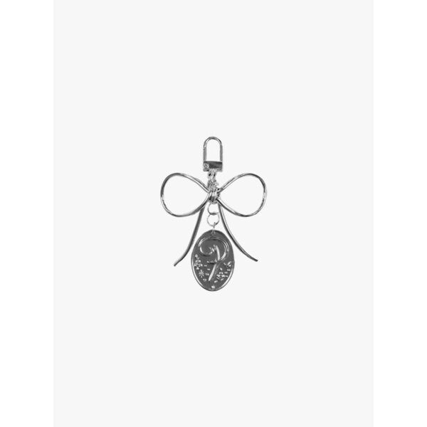 RIBBON PINEAPPLE KEYRING_SILVER