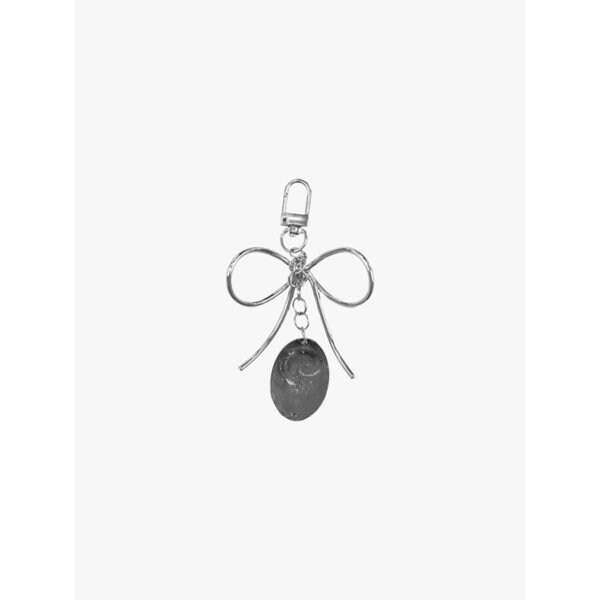 RIBBON PINEAPPLE KEYRING_SILVER