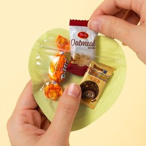 하트 포장지 간식 구디백 선물 세트 단체 생일 답례품 패키지