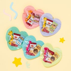 하트 포장지 간식 구디백 선물 세트 단체 생일 답례품 패키지