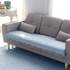피그먼트워싱 쇼파패드 4인용(65x230cm) 루시블루