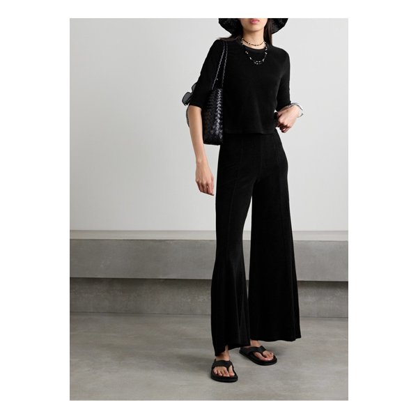 수지 콘디 메갈로 코튼 블렌드 테리 와이드 트랙 팬츠 1647597332634376