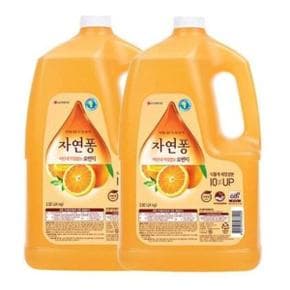 자연퐁 주방세제 오렌지 4kg x 2개