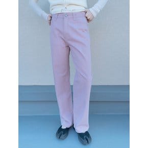 WASHED STRAIGHT COLOR JEANS_LIGHT PINK