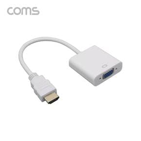 컨버터HDMI Coms HDMI to VGA 오디오 미지원 케이블 일체형