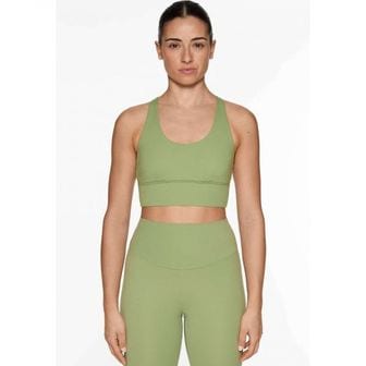 이스퀘어 4497496 OYSHO STRAPPY BACK - Medium support sports bra light green