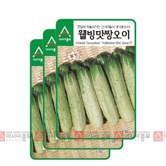 아시아종묘 오이씨앗종자 웰빙맛짱 오이(노각오이)(40립x3)