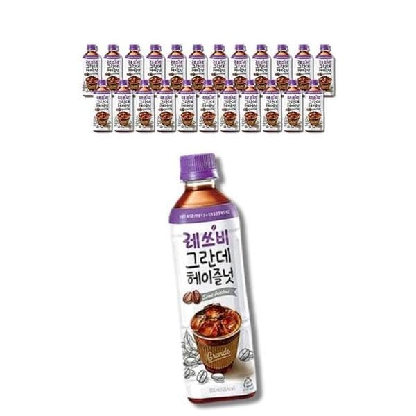 확대된 대표 [건강나라] 롯데칠성음료 레쓰비 그란데 헤이즐넛 500ml x 24개 1박스(1)
